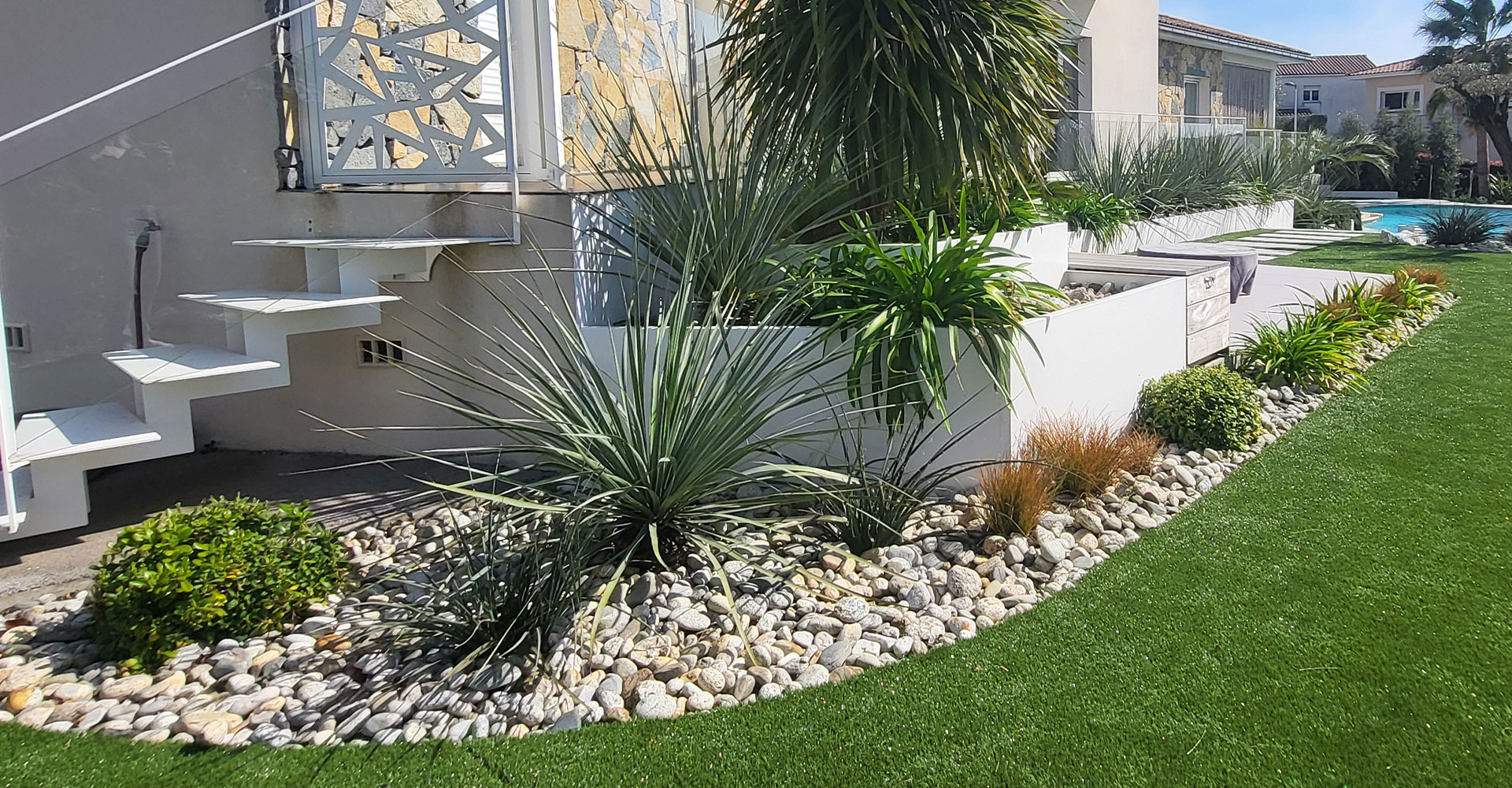 décoration et paillage minéral