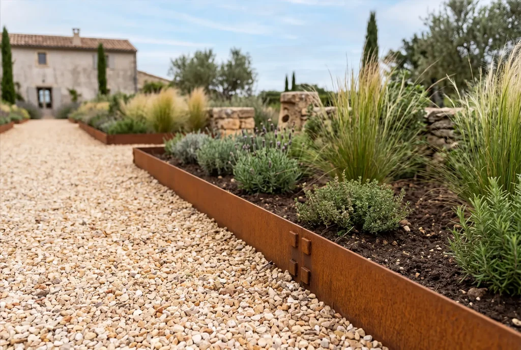 Bordure en Corten