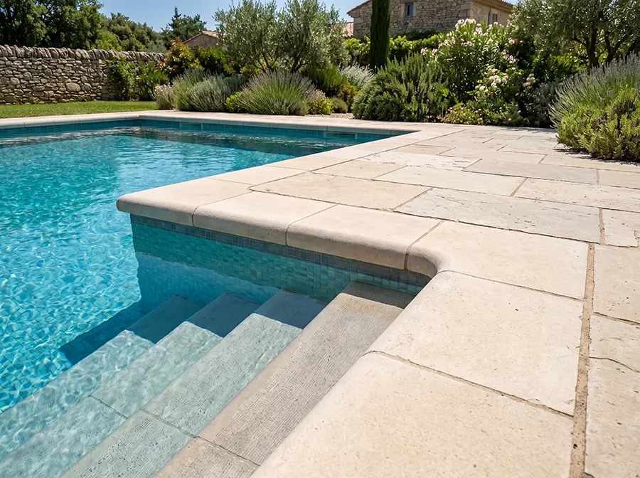 pierre naturelle piscine